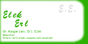 elek erl business card